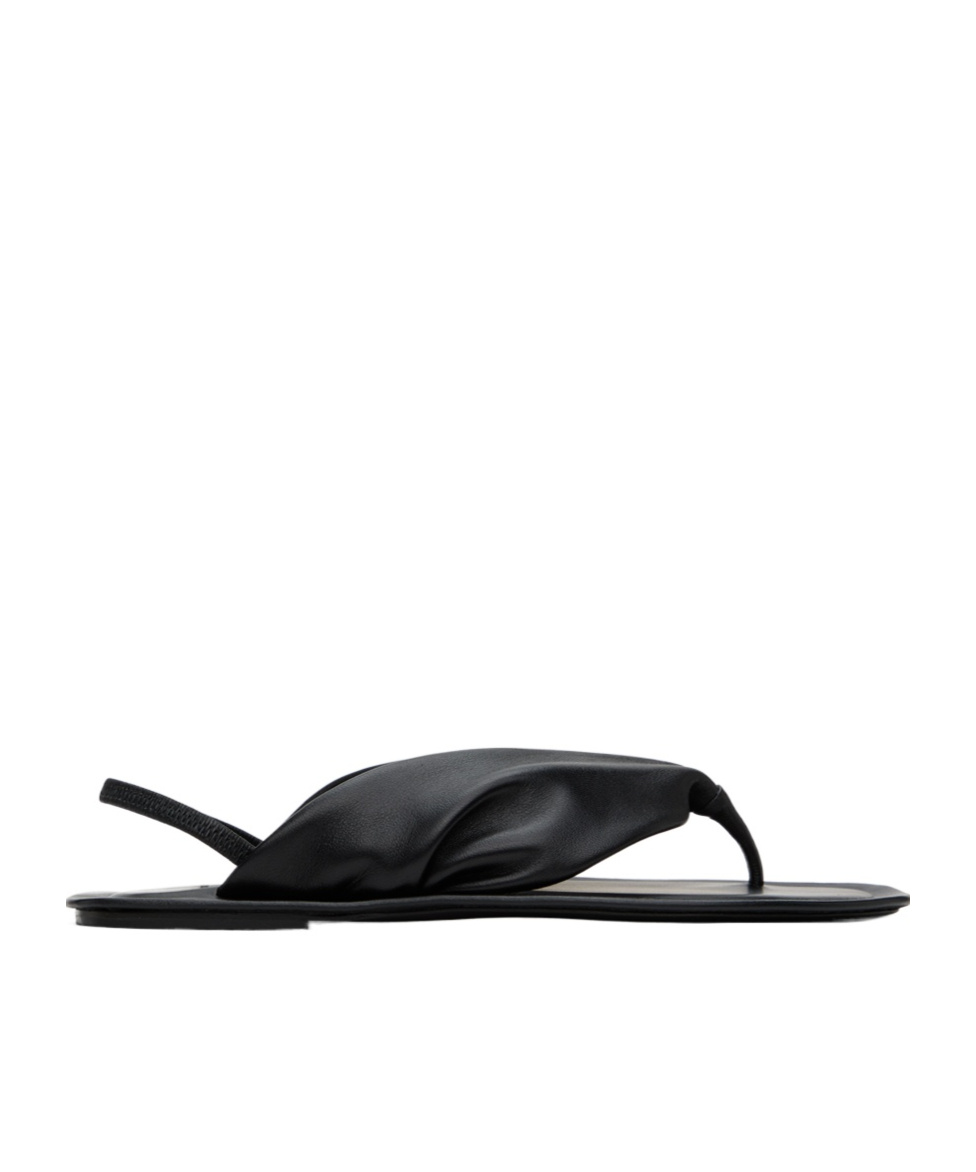 LOULOU STUDIO LOGO FLAT SANDALS