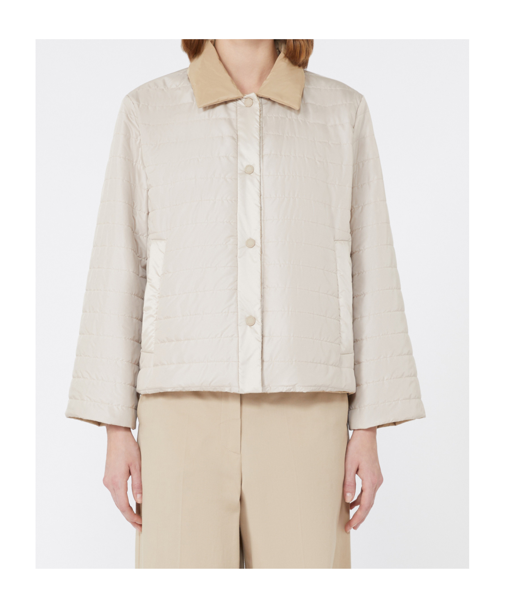 Weekend Max Mara Reversible Taffeta Jacket In Neutral