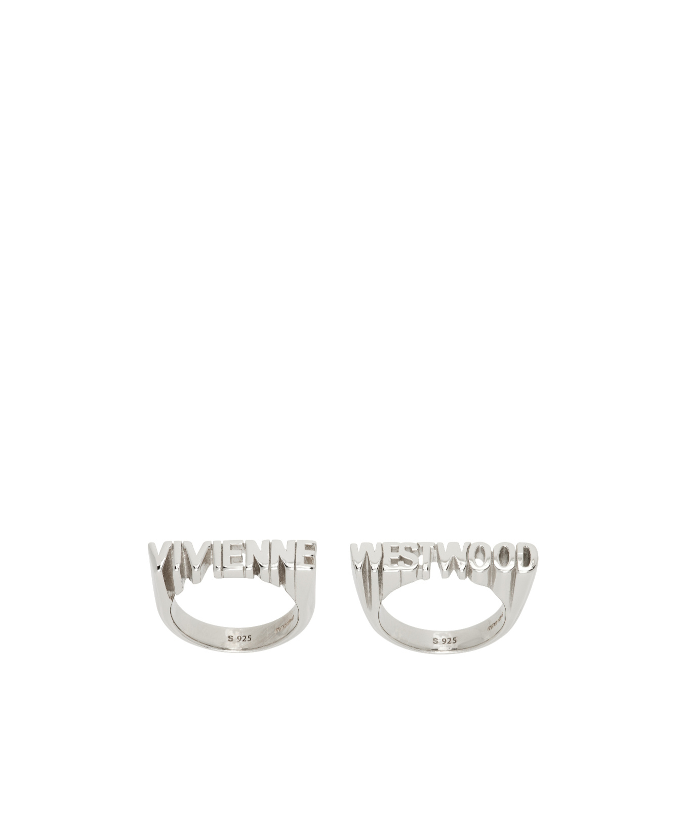 Vivienne Westwood Essex Rings Set In Metallic