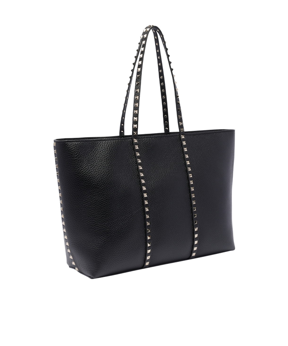 Shop Valentino Rockstud Tote Bag In Black