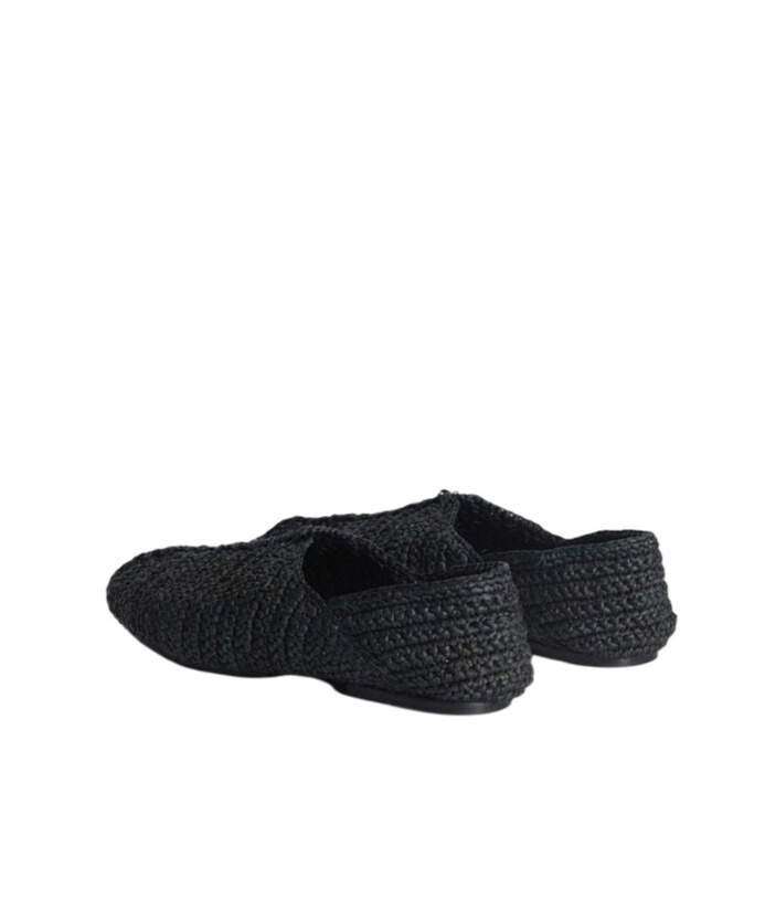 Jil Sander Interwoven-design Slippers In Black