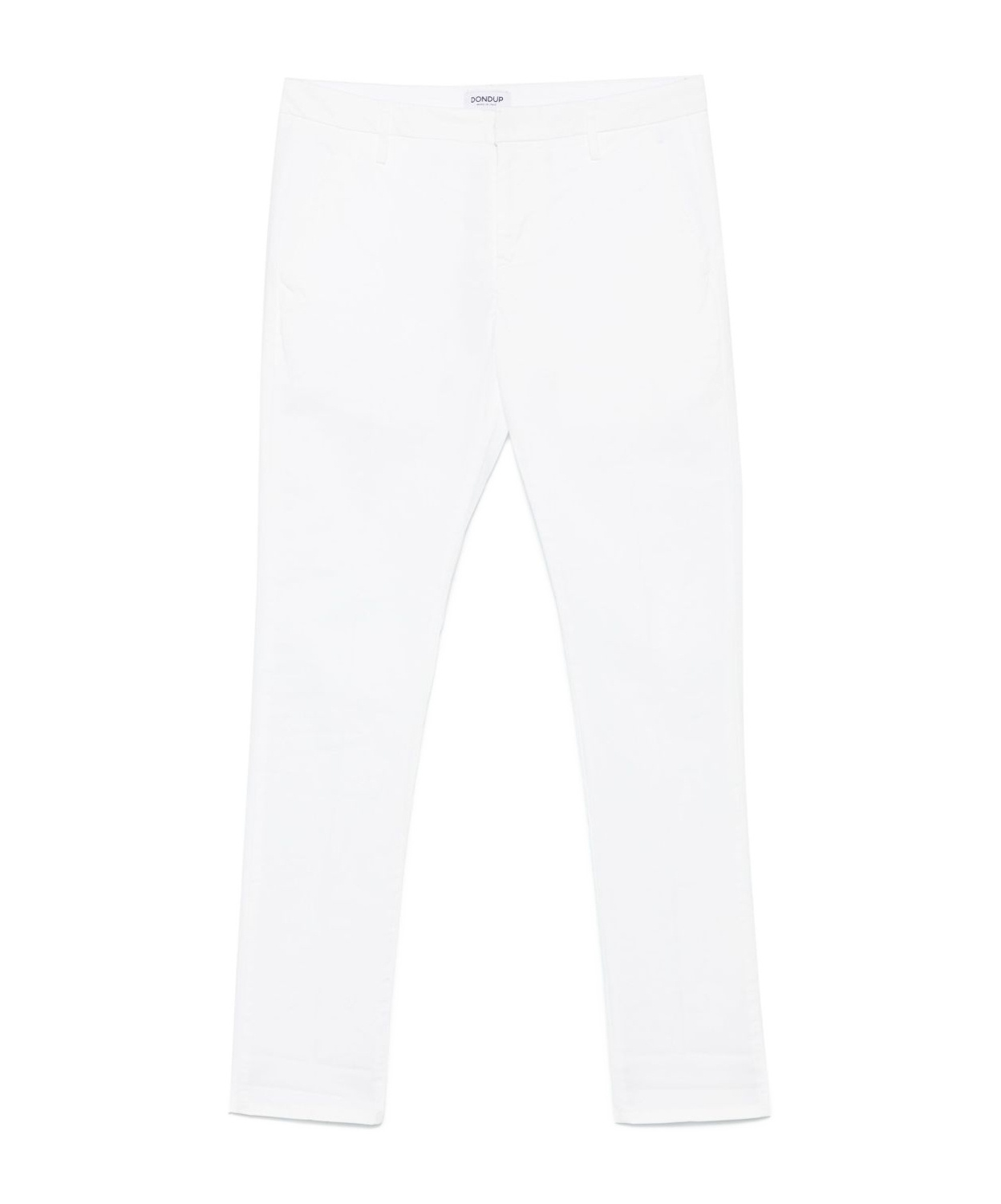 Dondup Trousers With Belt Loops And Pockets In White