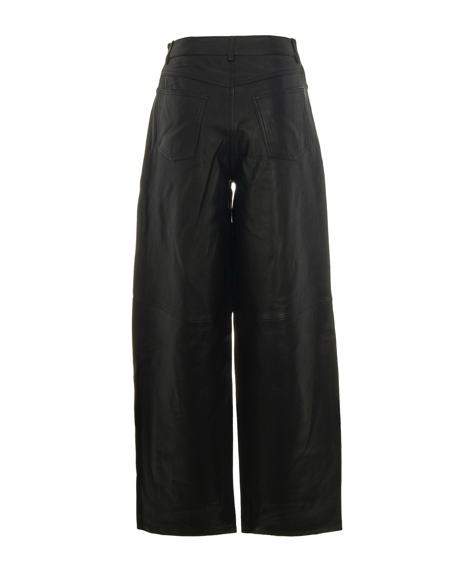 Remain Birger Christensen Pleated Patchwork Casual Pants In Black