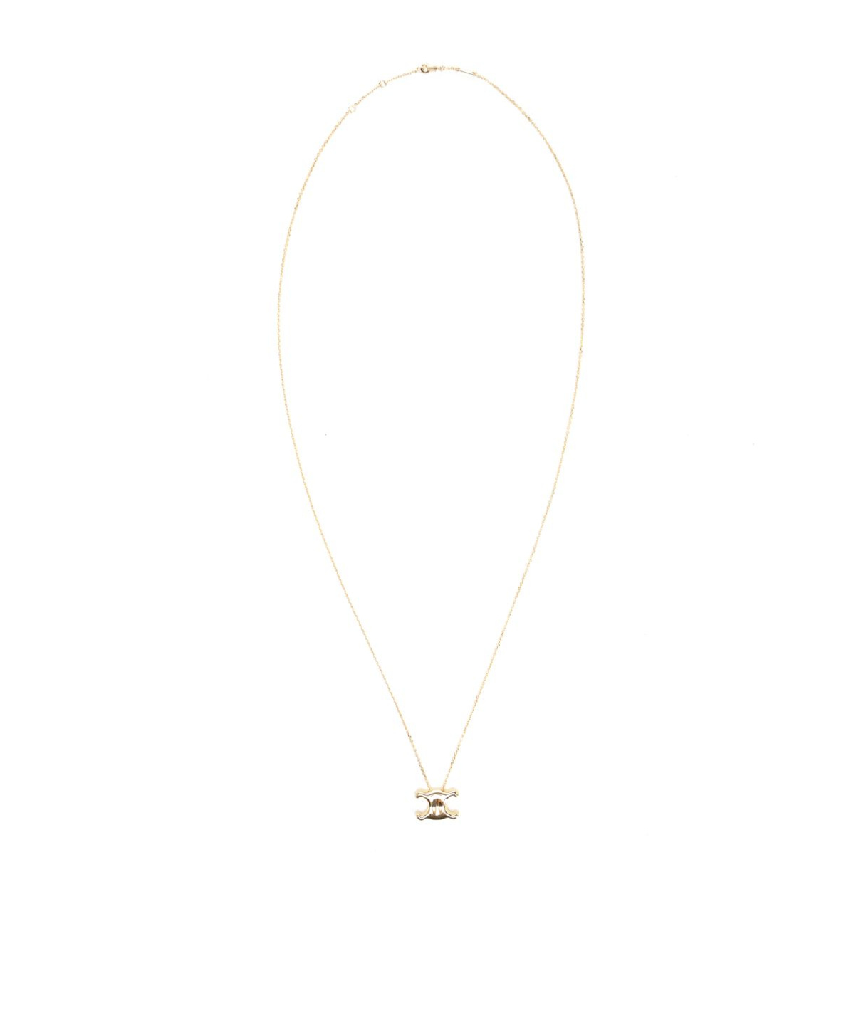 Celine Logo Necklace In Neutral