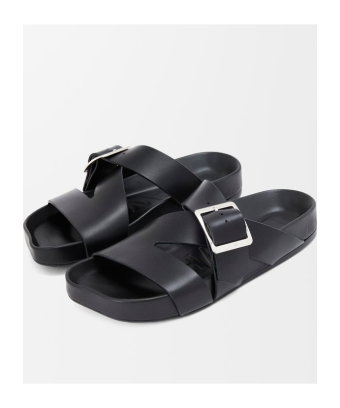 Loewe Slide Ease Buckle In Vegetable Tanned Calfskin