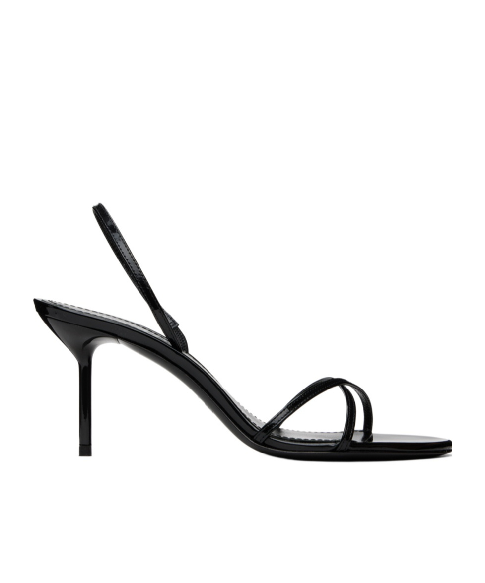 Shop Paris Texas Liz Slingback High-heeled Sandals In Black