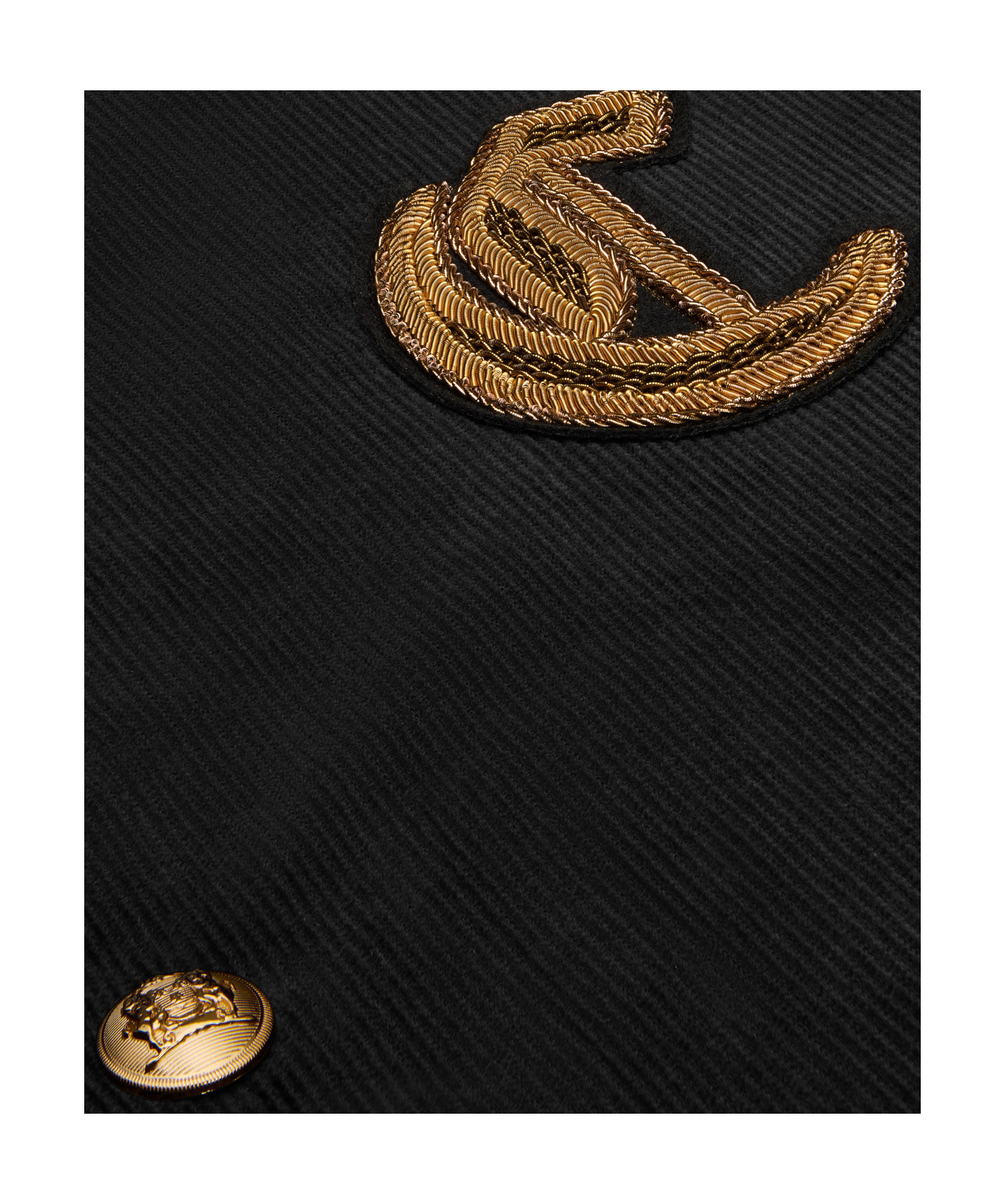 Celine Carcoat In Corduroy In Black