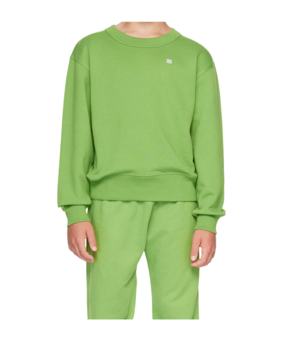 Acne Studios Long-sleeved Sweater In Green
