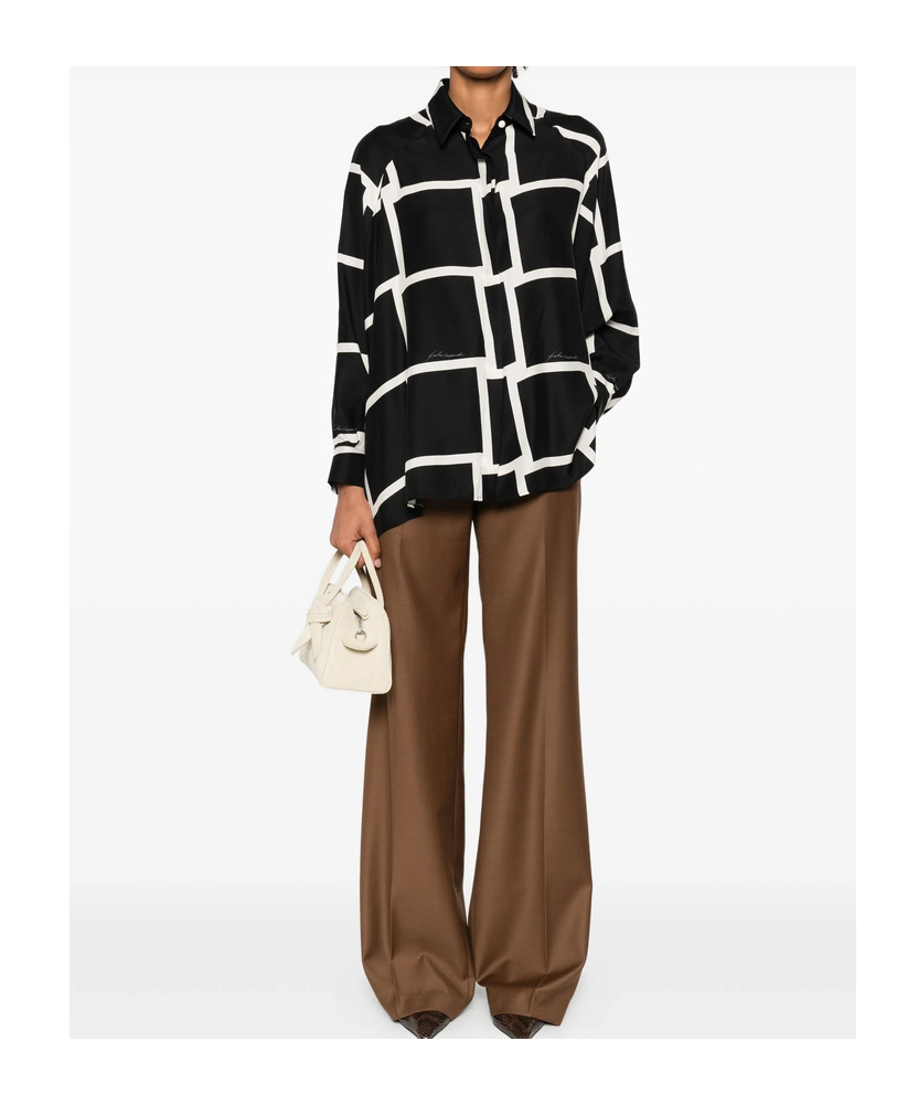 Gianluca Capannolo Button-up Long Sleeve Shirt In Black