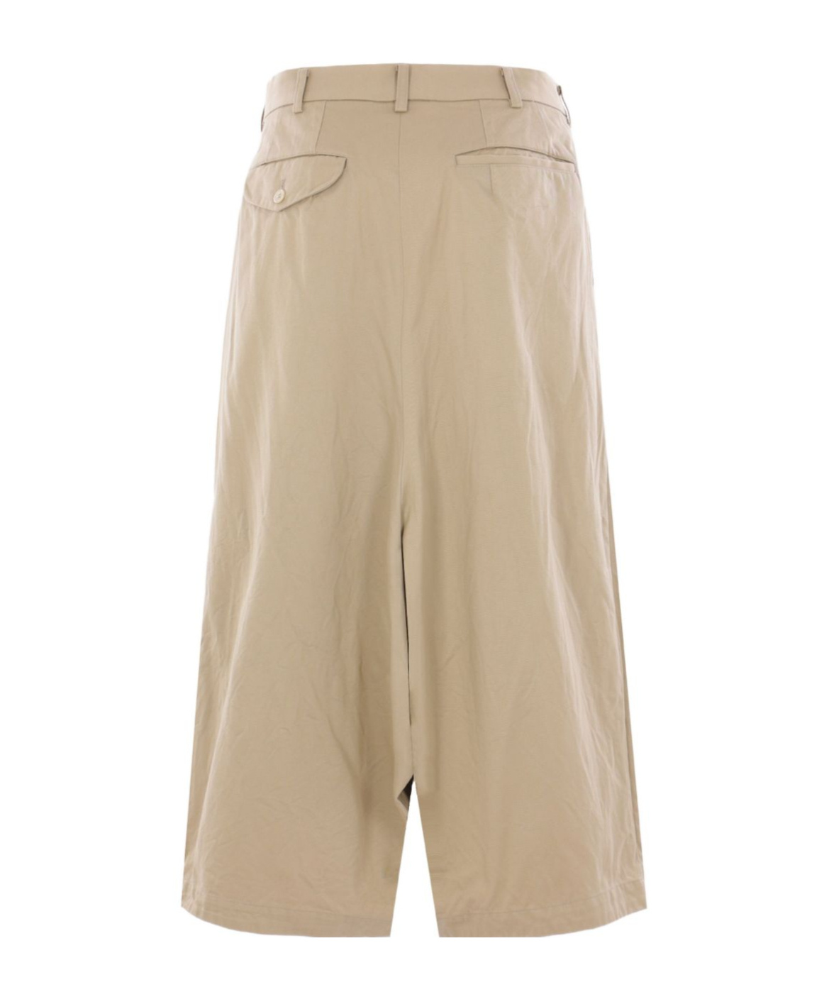Shop Comme Des Garçons Gabardine Wide-leg Trousers