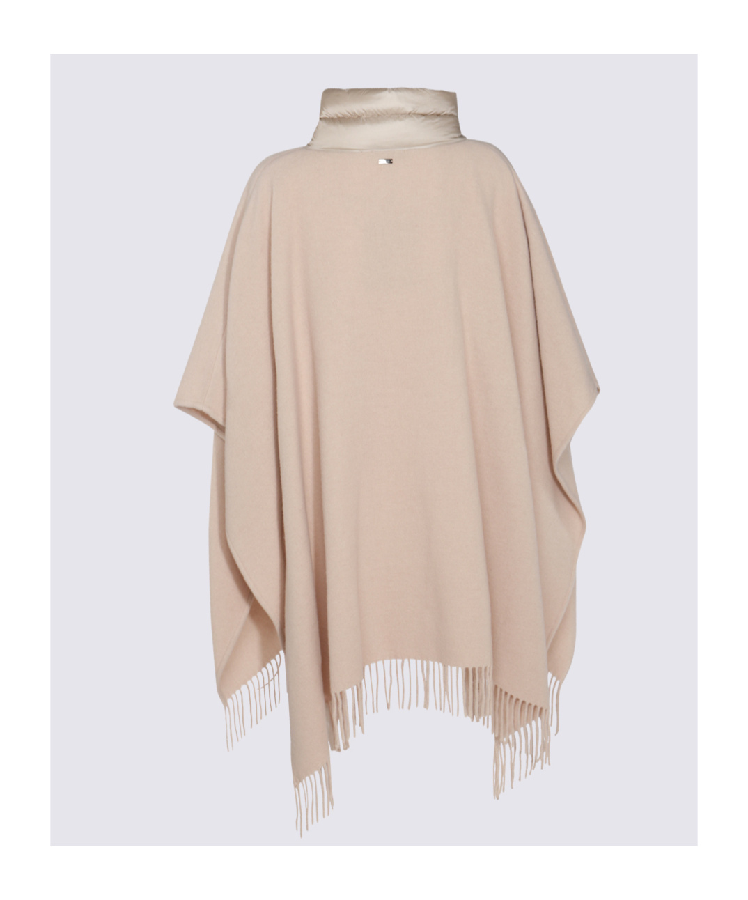Herno Fringed Cape In Nude
