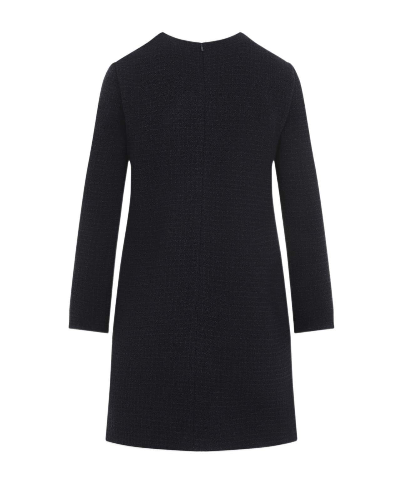 Shop Gucci Checked Bouclé Wool Dress In Black
