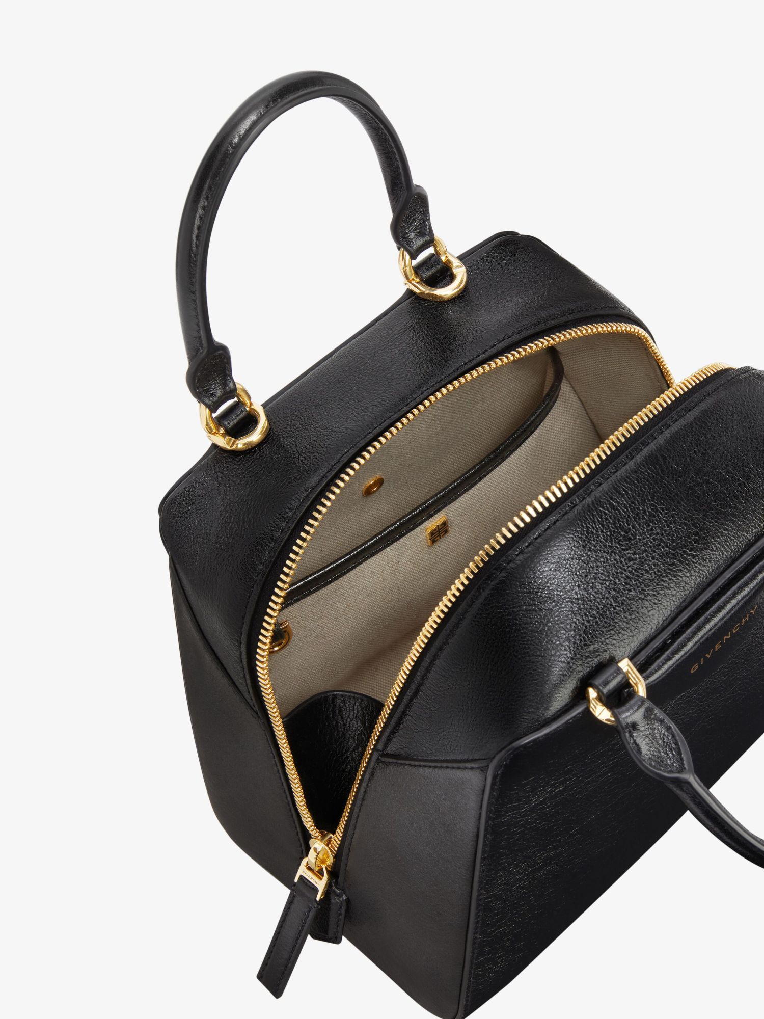 Givenchy Antigona Cube Nano Black Bag In Black