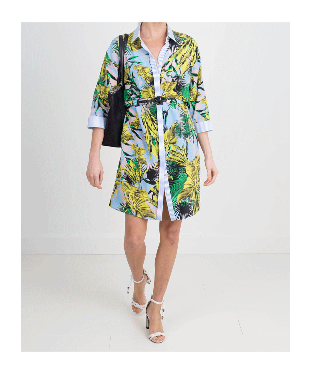 Versace Palm Print Dress