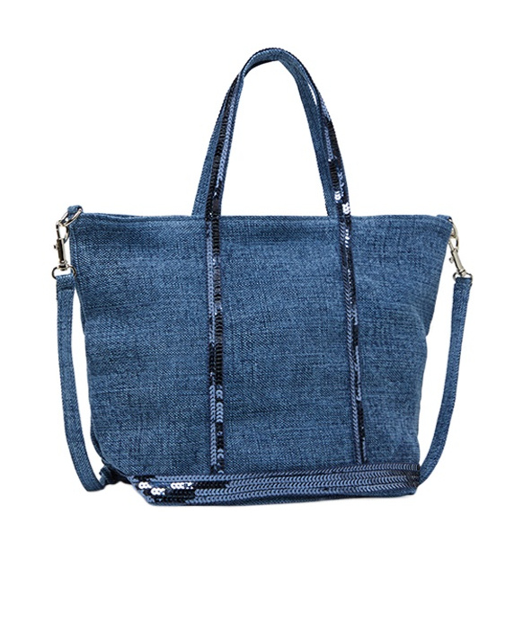 Vanessa Bruno Double Handle Shoulder Bag In Blue