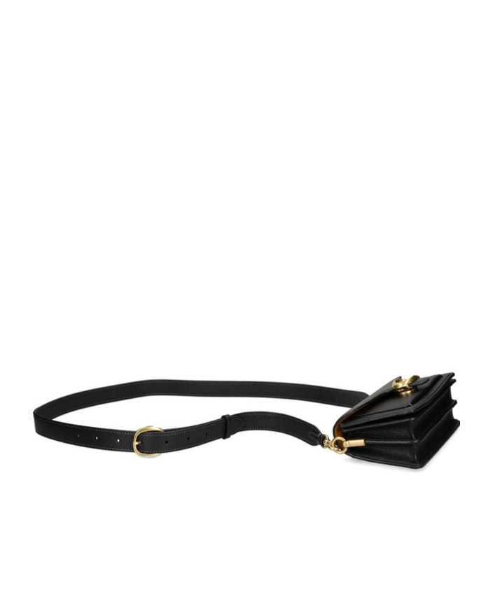 Coach Tabby 20 Leather Crossbody Bag In Black
