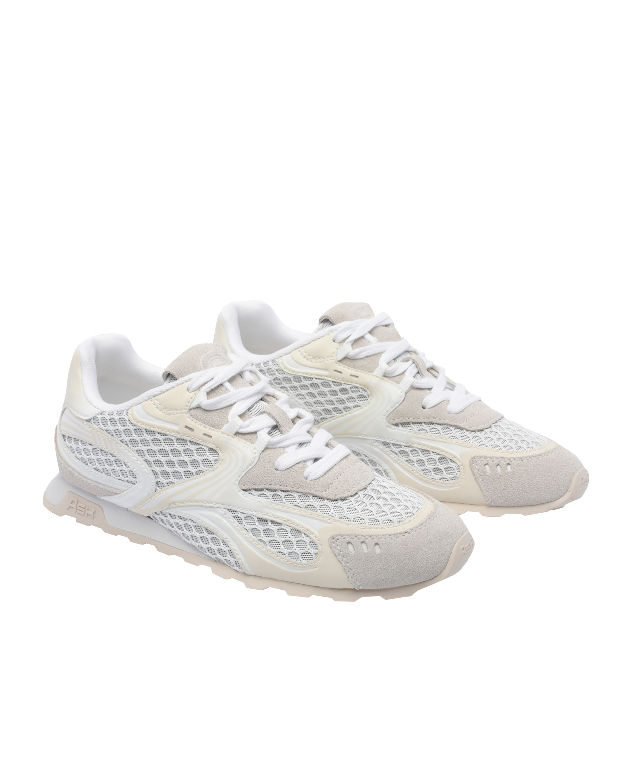 Ash Lace-up Low-top Sneakers In White