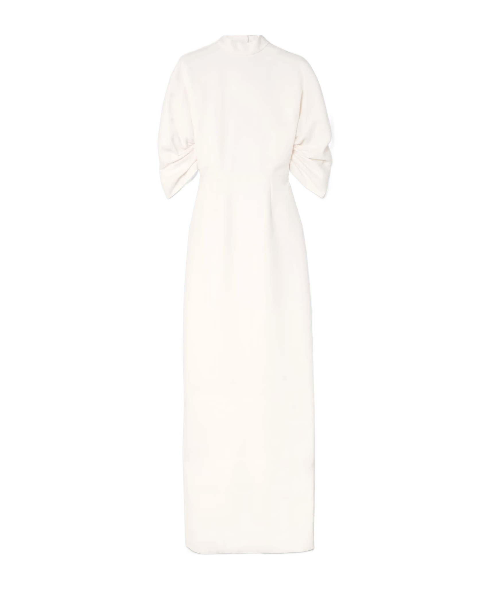 Emilia Wickstead Elegant High Neck Dress In White