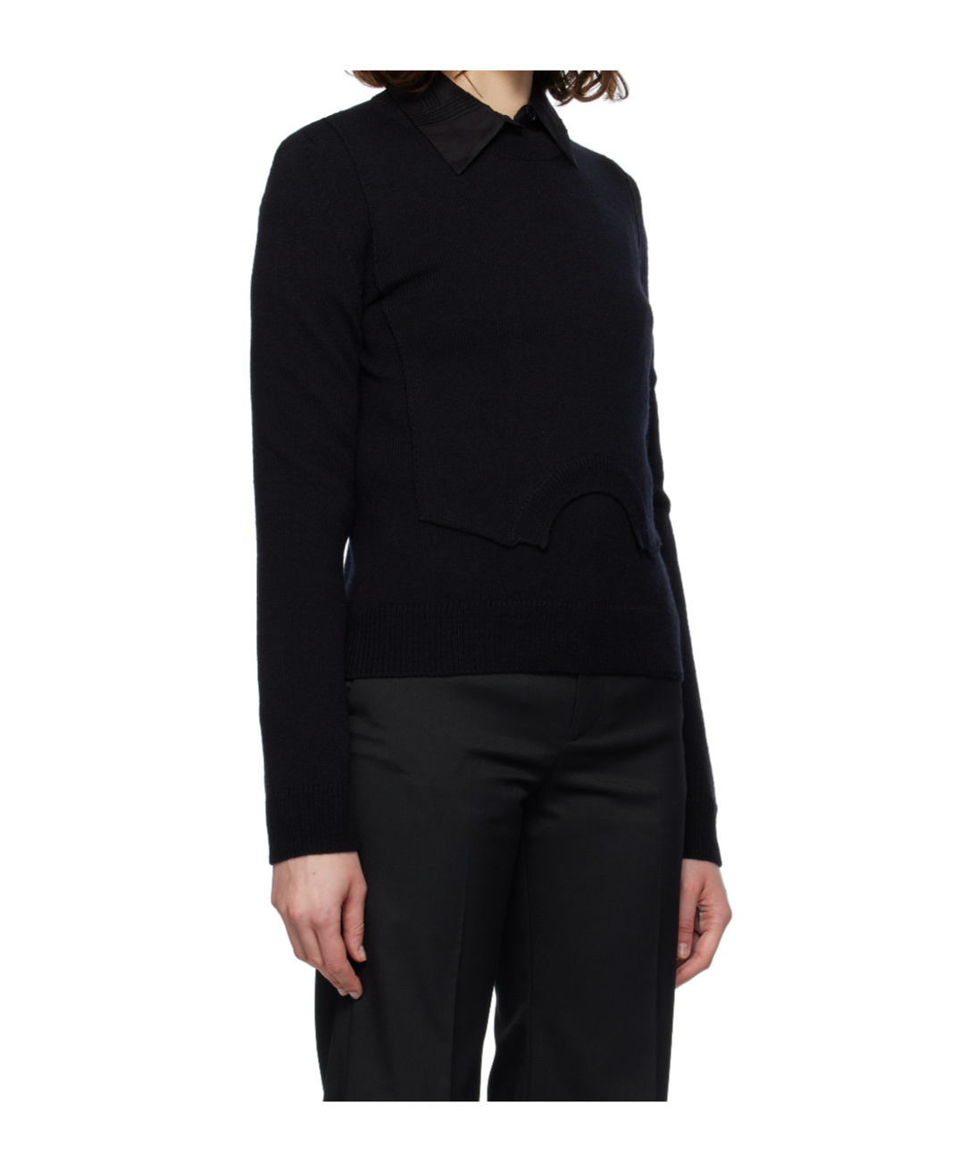 Mm6 Maison Margiela Wool Sweater In Black