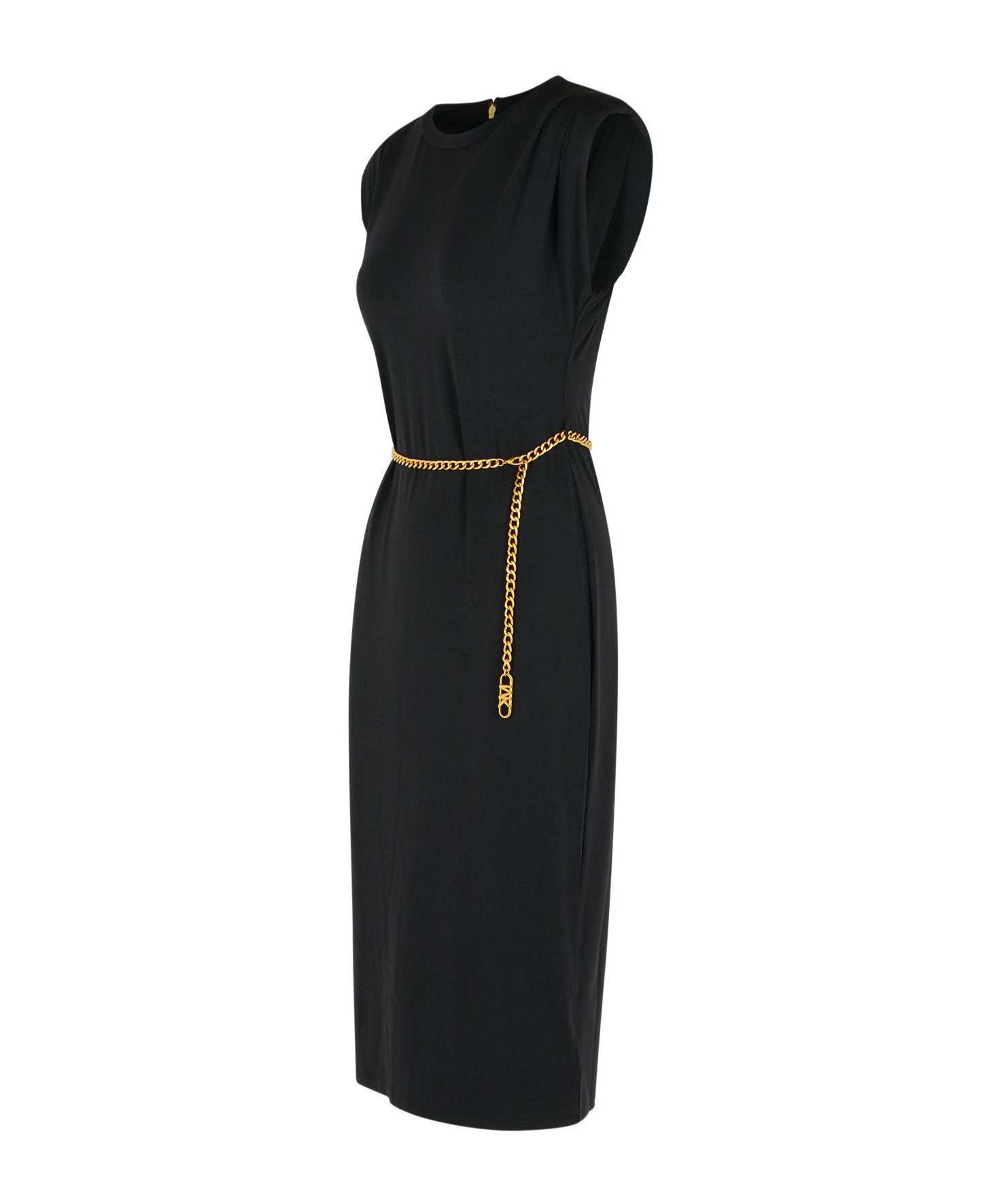 Michael Michael Kors Michael By Michael Kors Black Jersey Dress In Black
