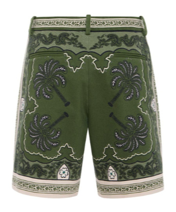 La Doublej Printed Shorts In Green