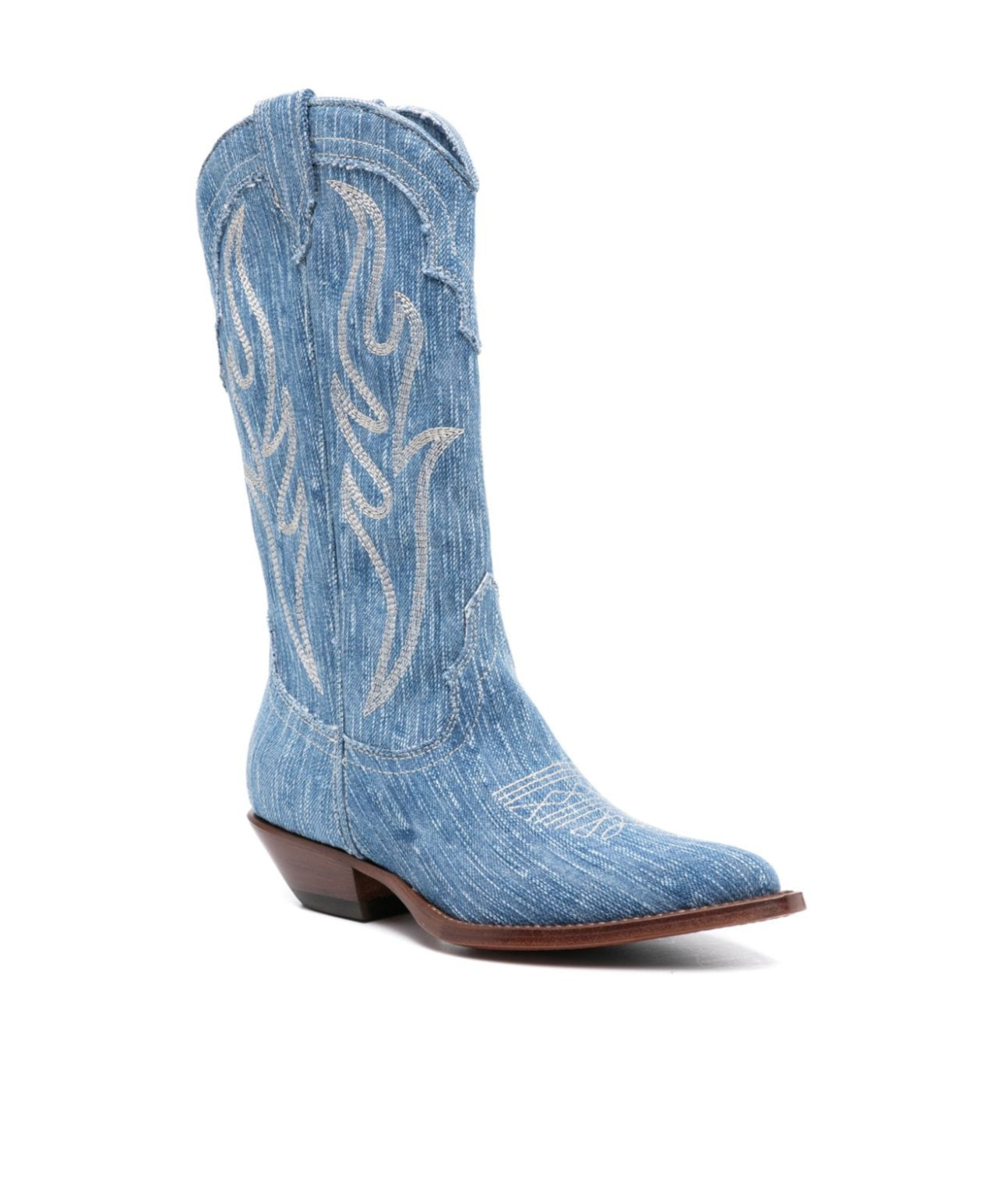 Sonora Denim Santa Fe Boots In Blue