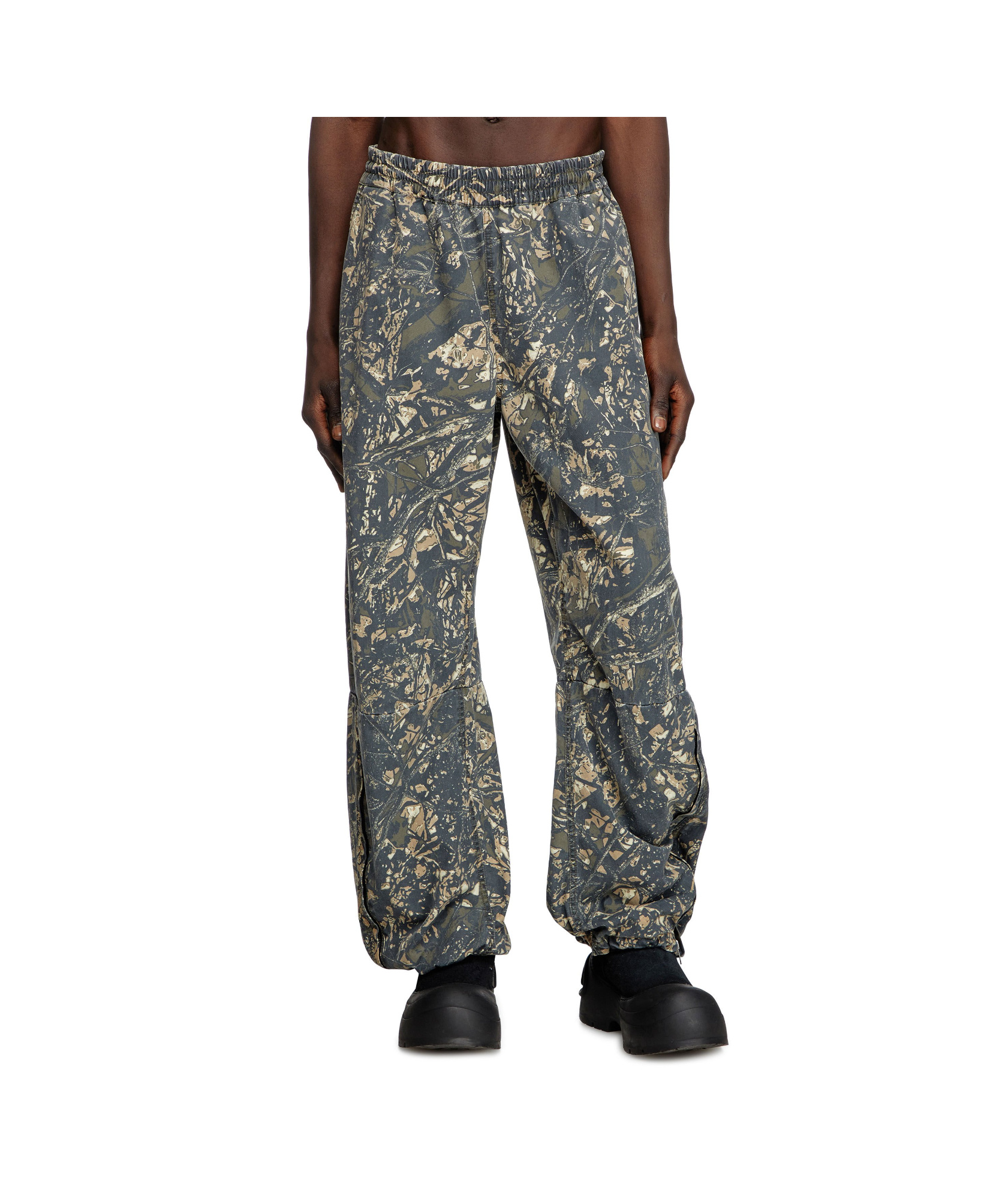 Diesel P-lint Track Pants In Gray