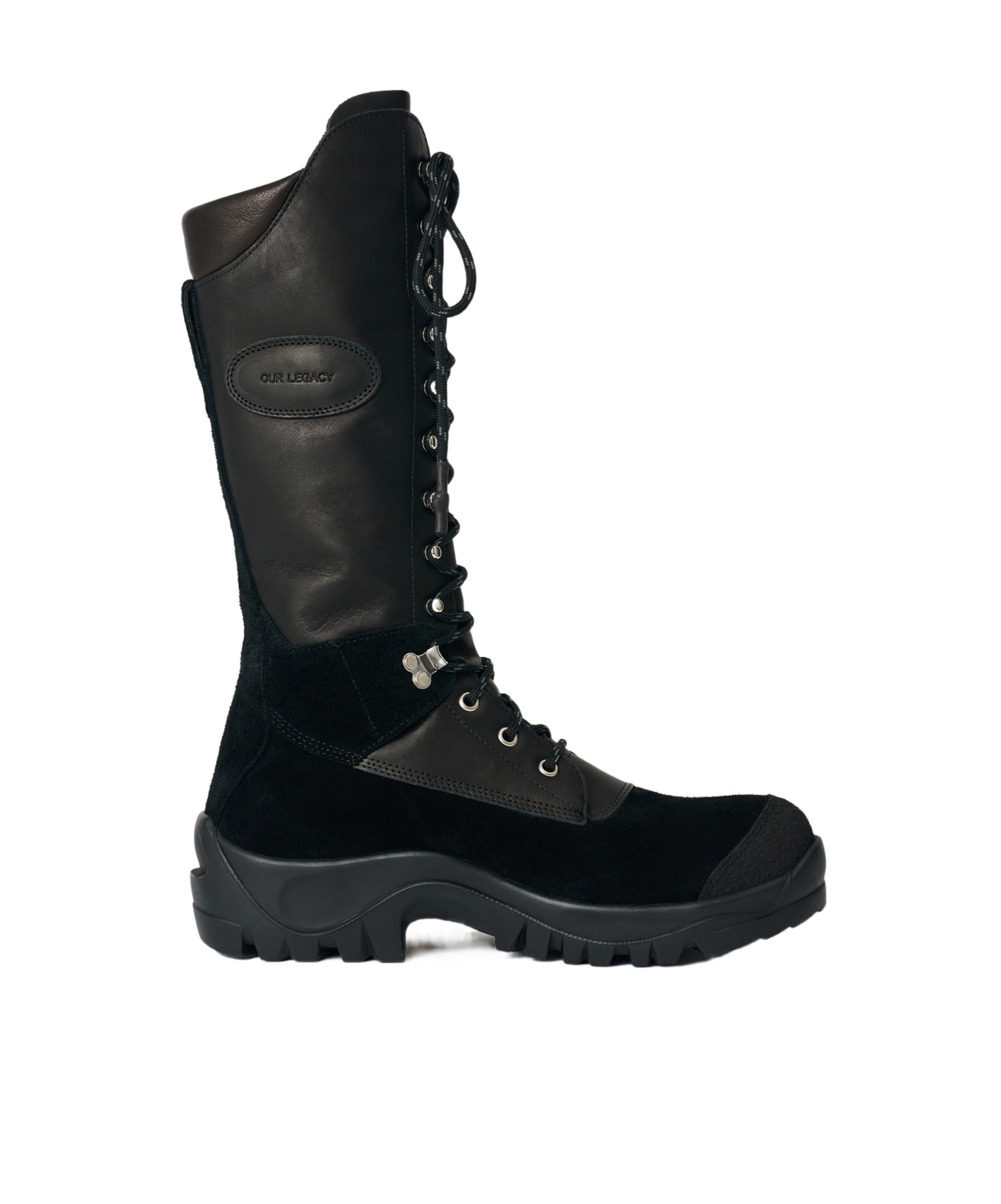 Our Legacy Tower Hiker Pull-ring Boots In Black