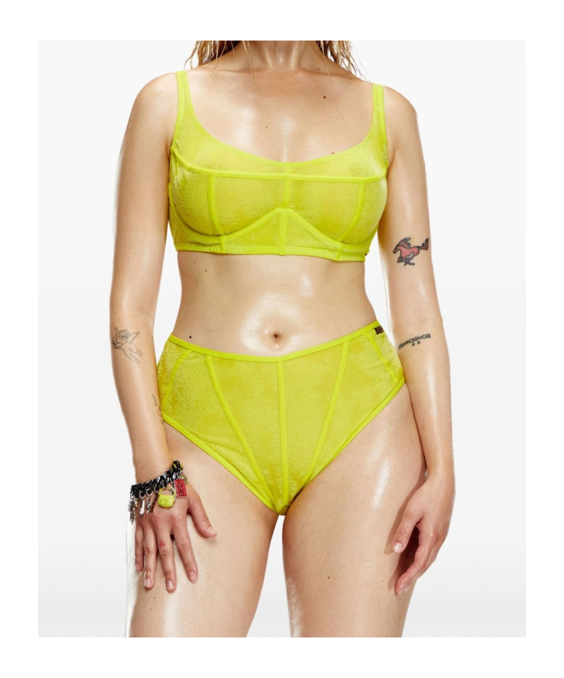 DIESEL X SAVAGE X FENTY FLOCKED BRA