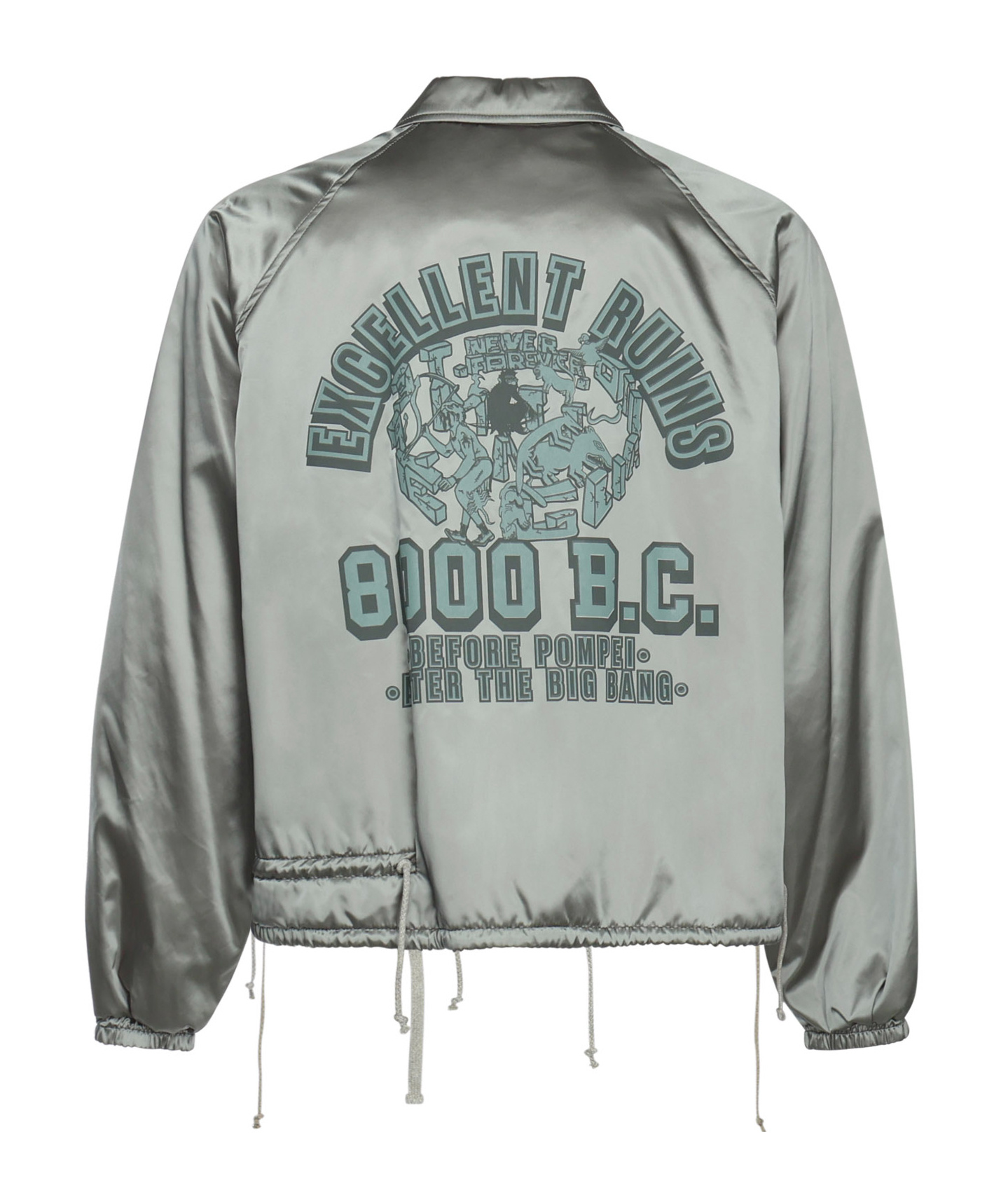 Magliano Logo Print Casual Jacket In Gray
