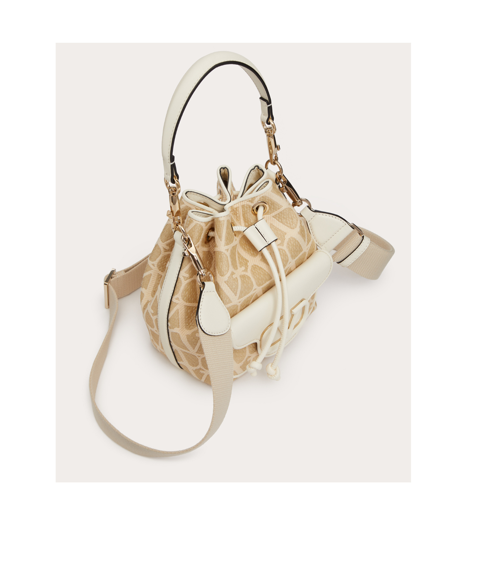 Valentino Top Handle Shoulder Bag In Nude