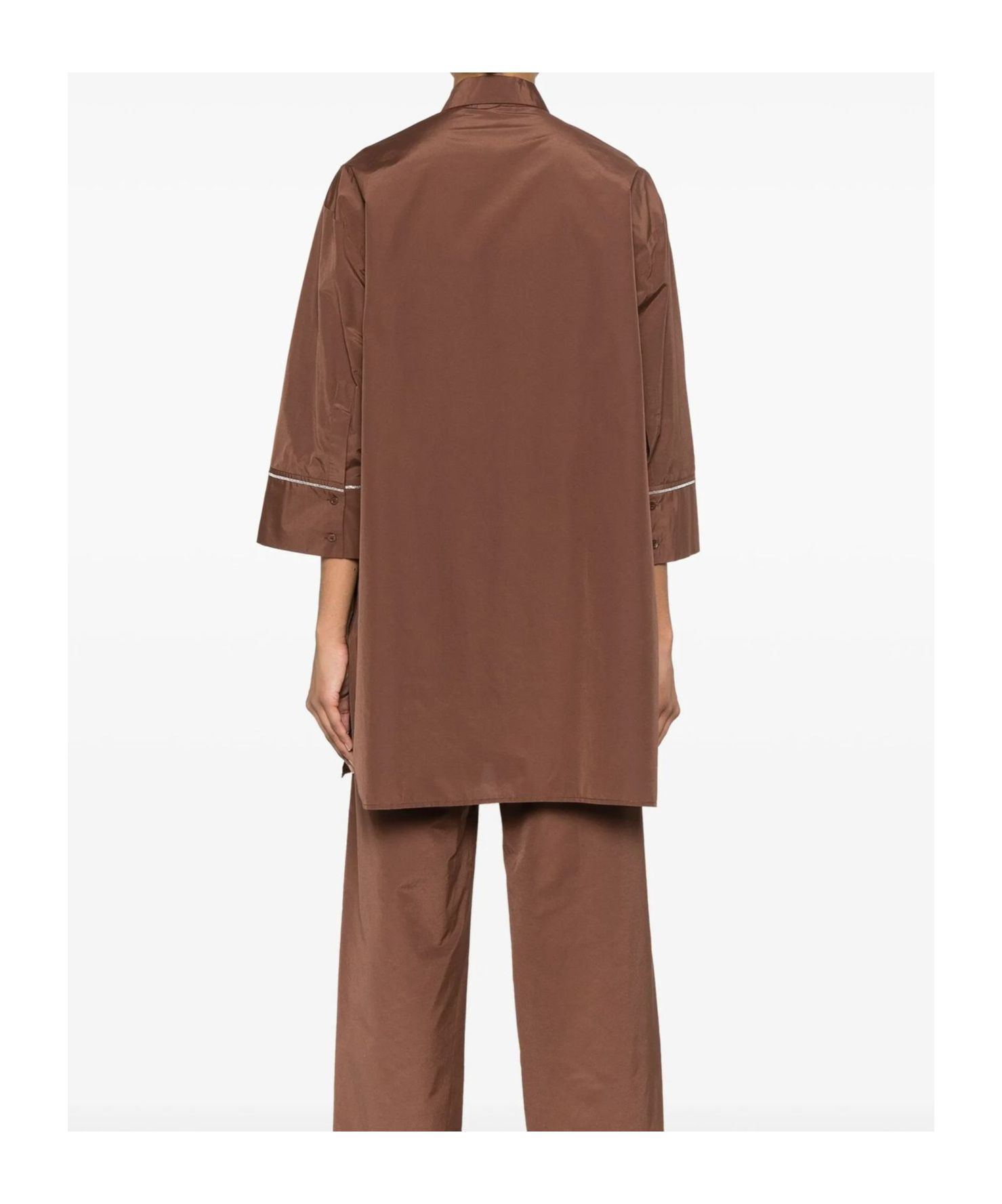 Shop Peserico Bead-detail Shirt