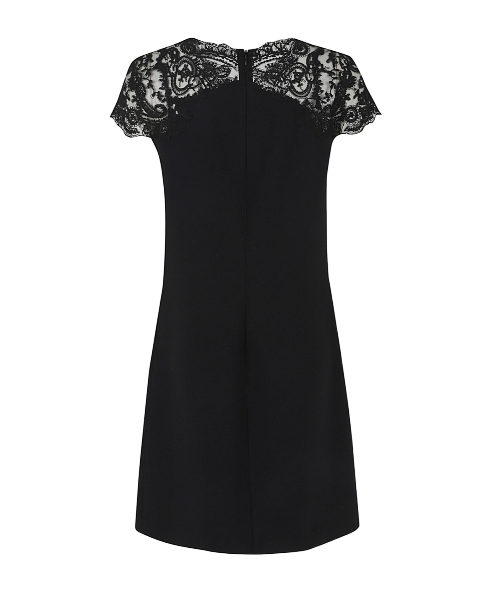 Ermanno Scervino Short Sleeve Dress In Black