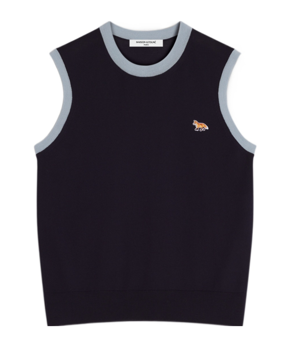 MAISON KITSUNÉ BABY FOX PATCH KNITTED TOP