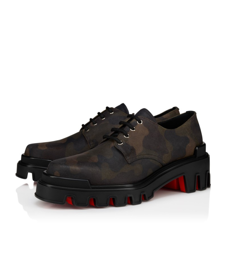 Christian Louboutin Trott Dune Derbies In Black