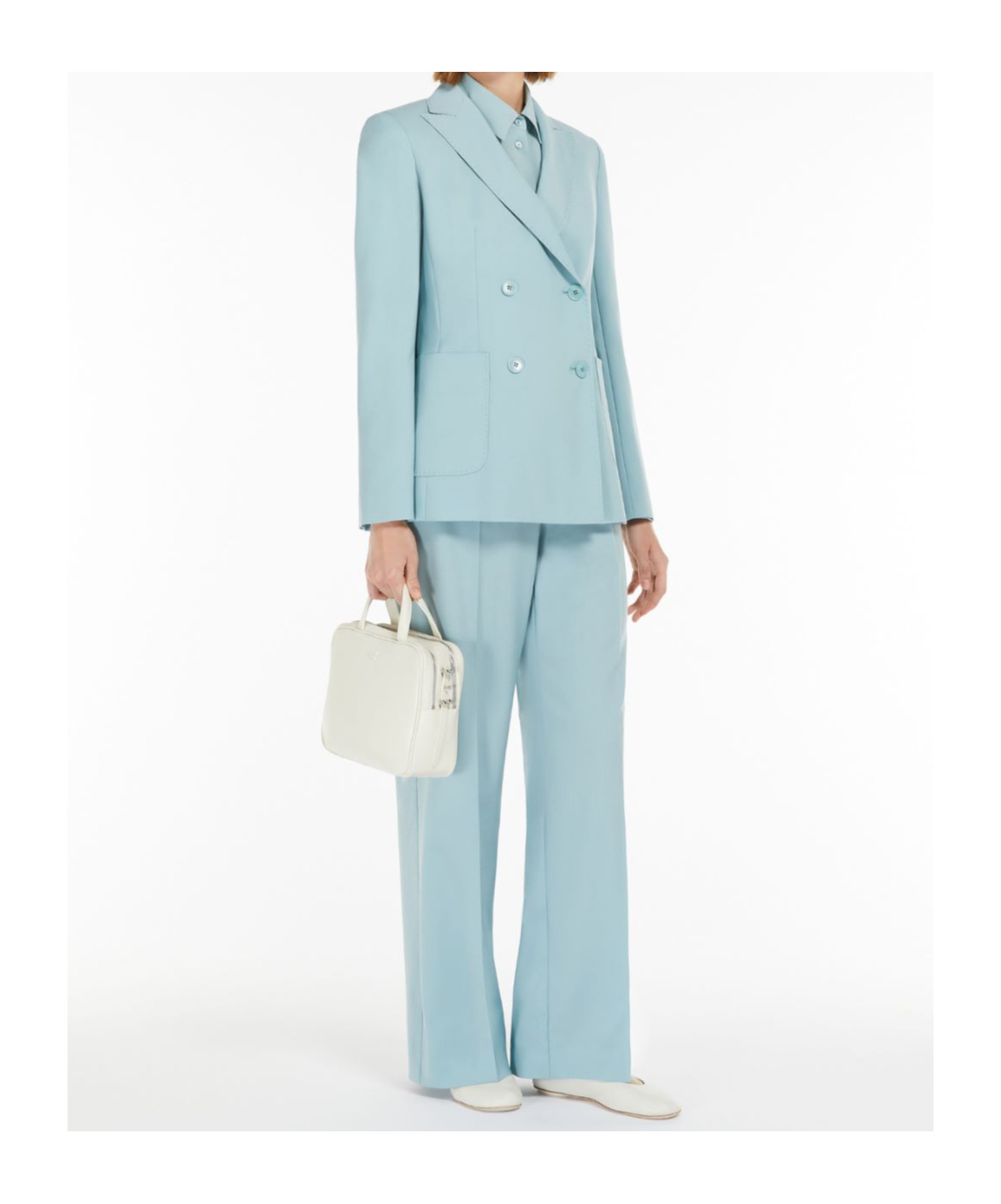 Weekend Max Mara Belt-loop Casual Pants In Blue
