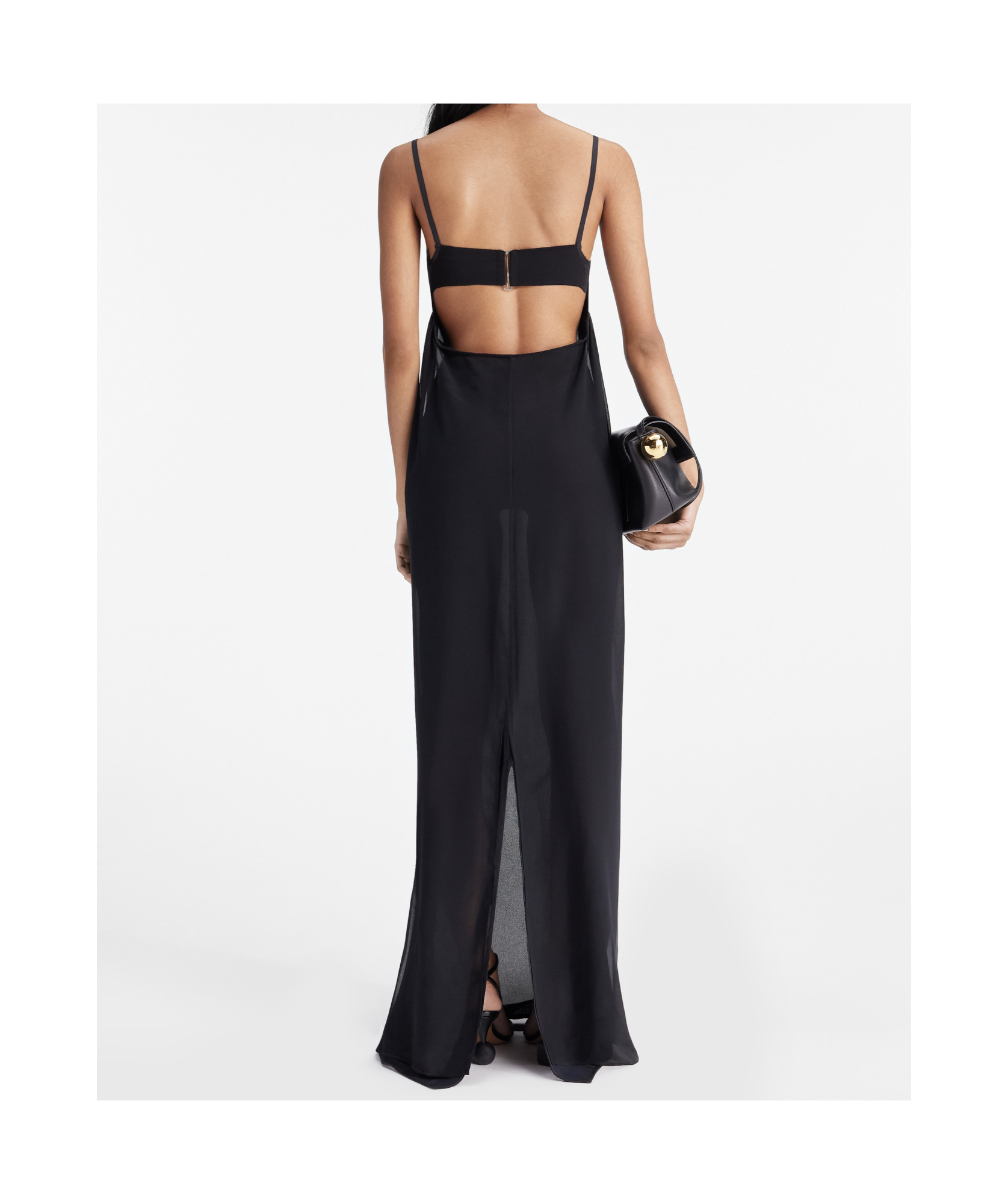 Jacquemus Chic Mini Peplo Dress In Black