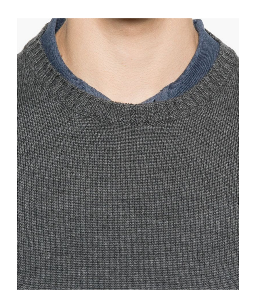 Drumohr Crew-neck Wool Sweater In Green