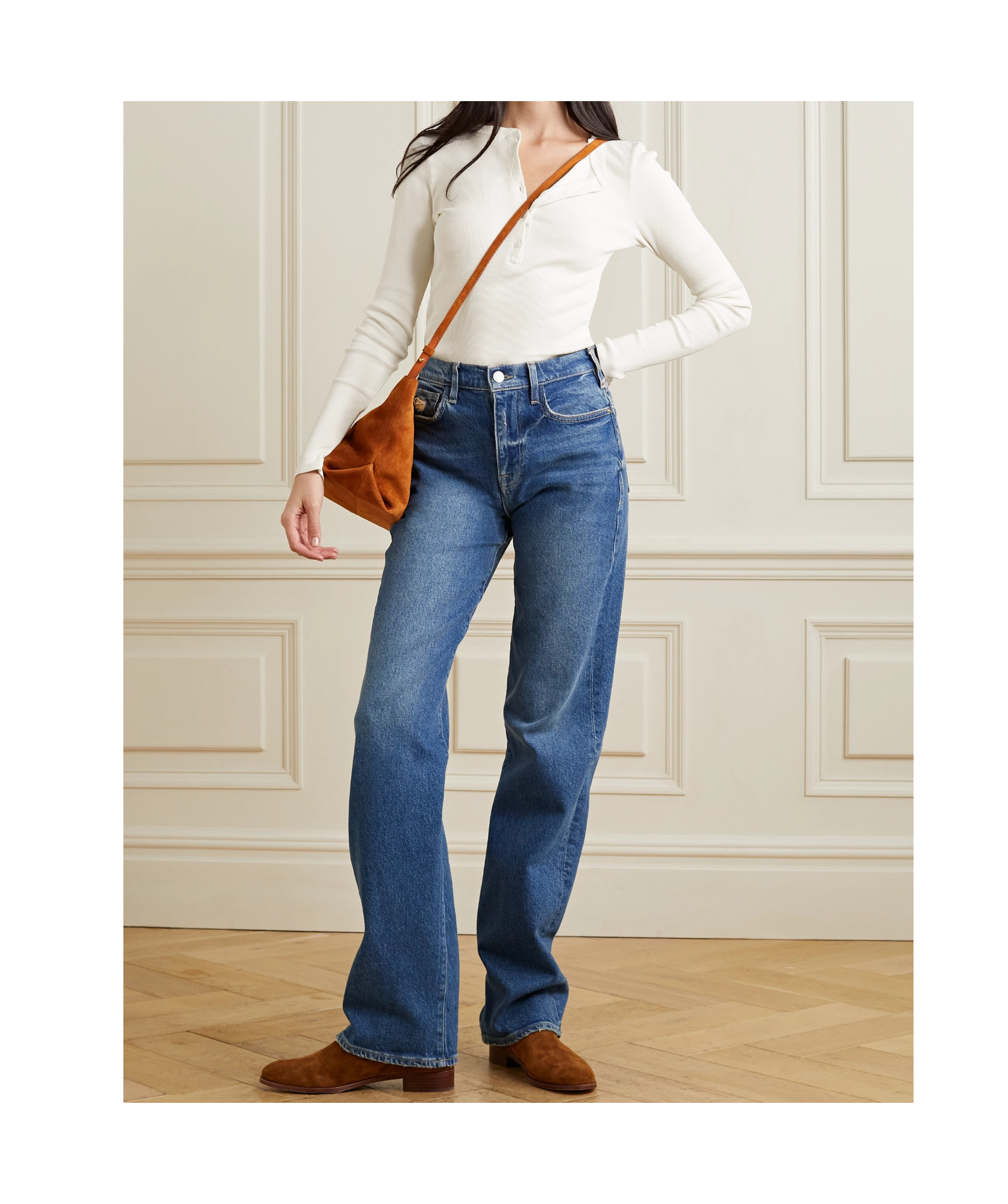 Nili Lotan Jordan Ribbed Knit Pullover In Nude