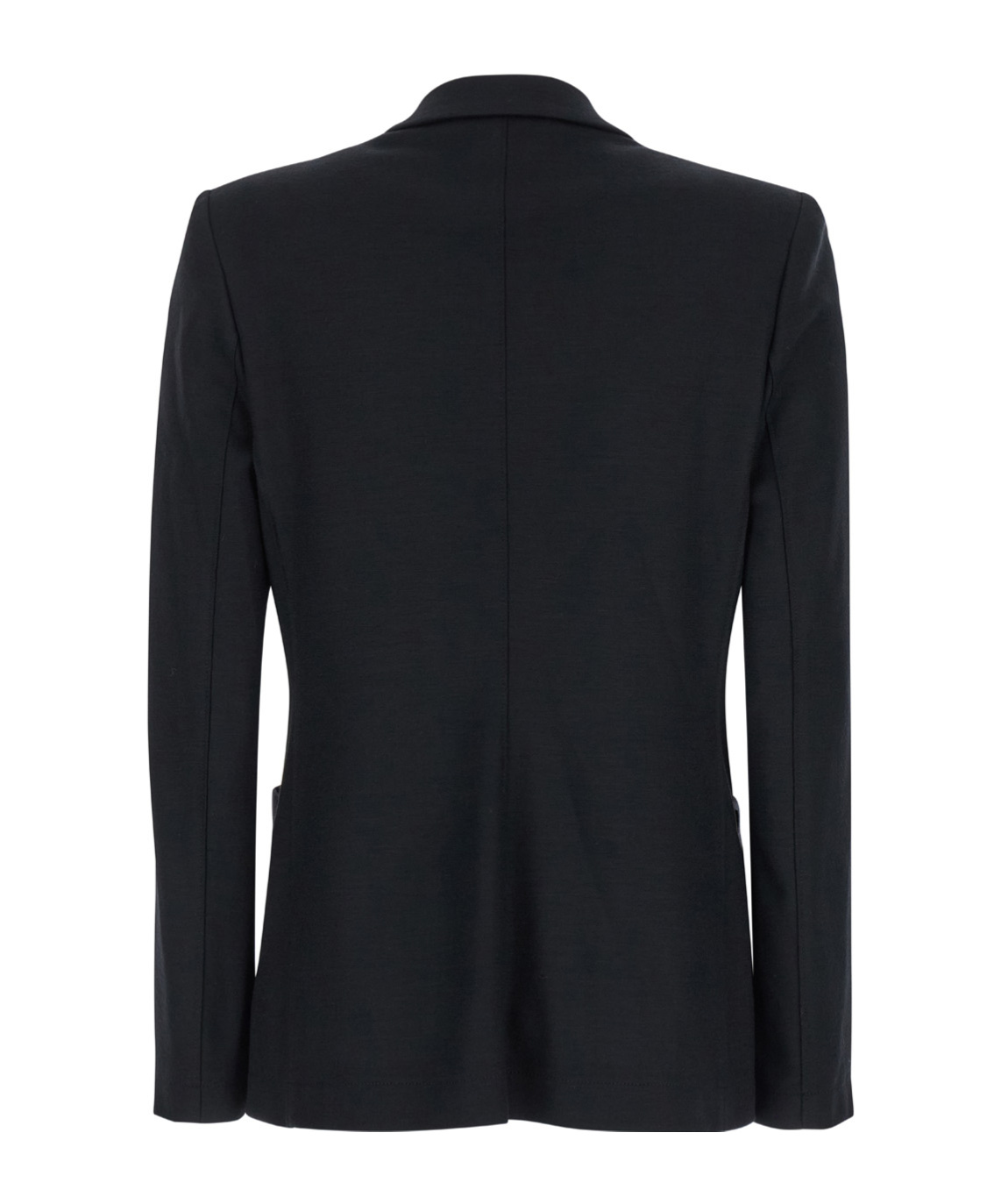 Shop Harris Wharf London Double-breasted Virgin Wool Blazer In Black