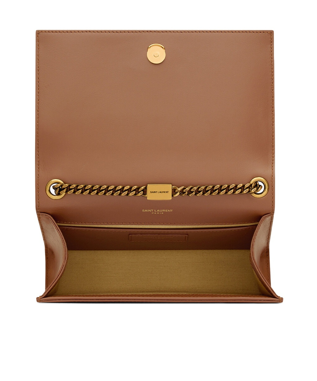 Saint Laurent Kate Small Shoulder Bag In Brown