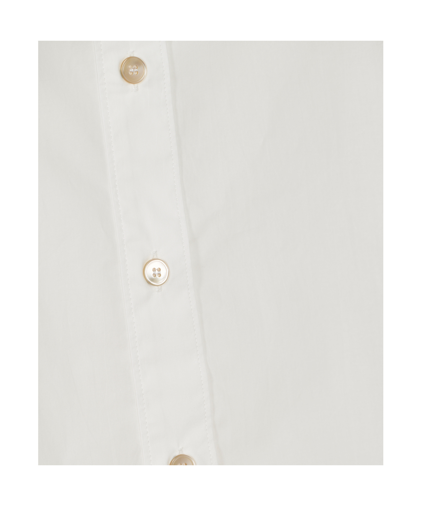 Forte Forte Structured White Shirt With Button-down Front