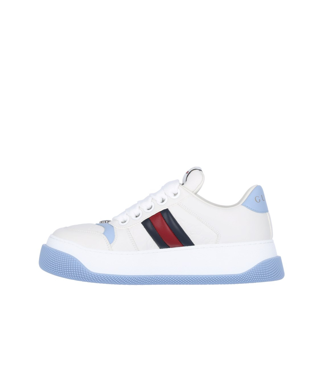 Gucci 42mm Screener Leather Sneaker In White