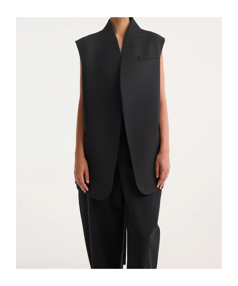 Rohe Lace-up Vest In Black