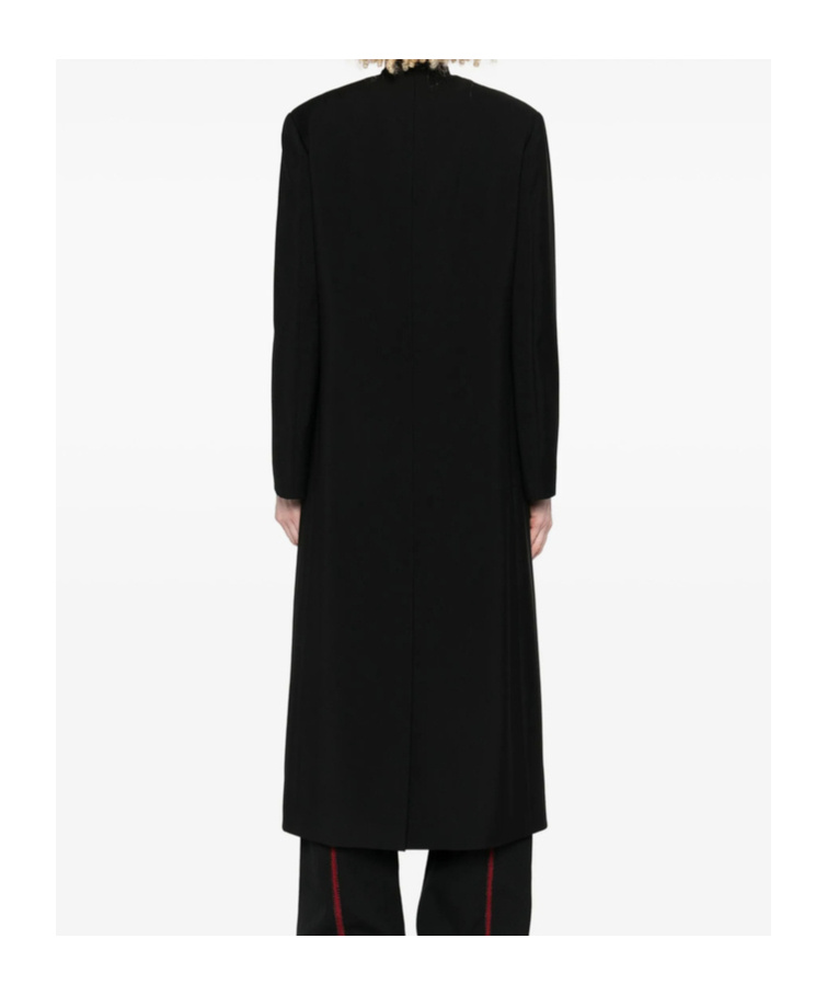 The Row Double-breasted Coat In Black