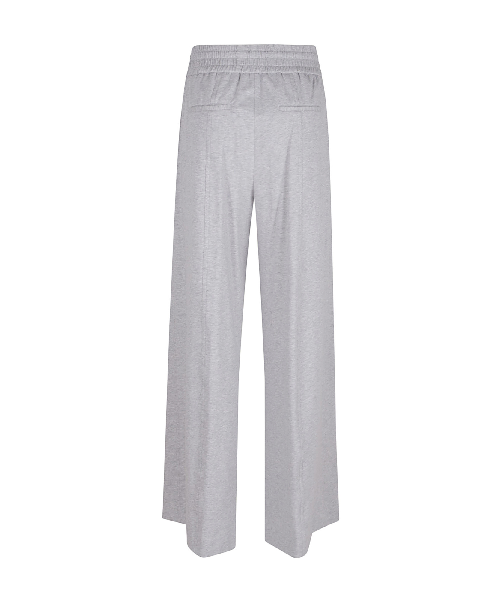 Peserico Wide Linen Joggers In Gray