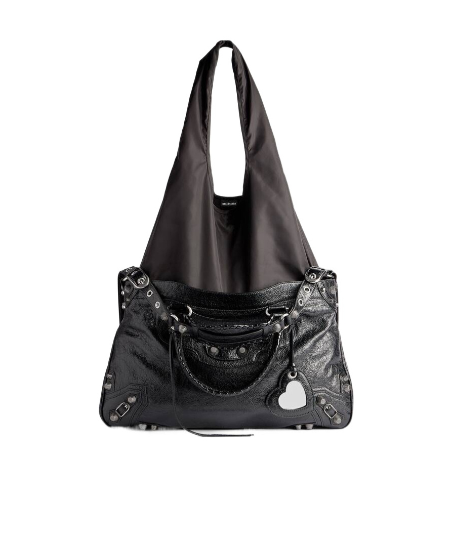 Balenciaga Le Cagole Tote Xl Plus  In Black In Black