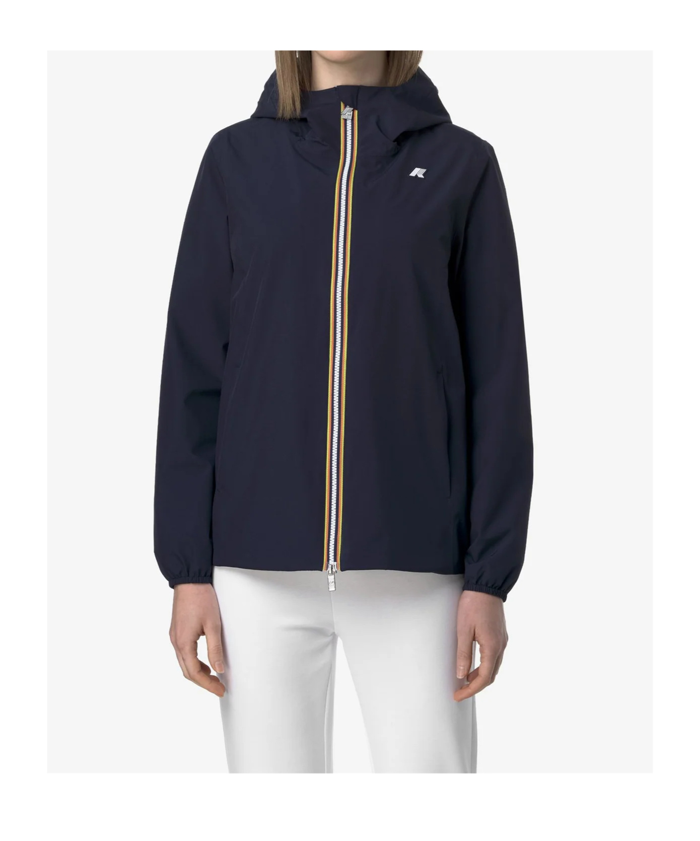 K-way Waterproof Coated Jacket In Blue