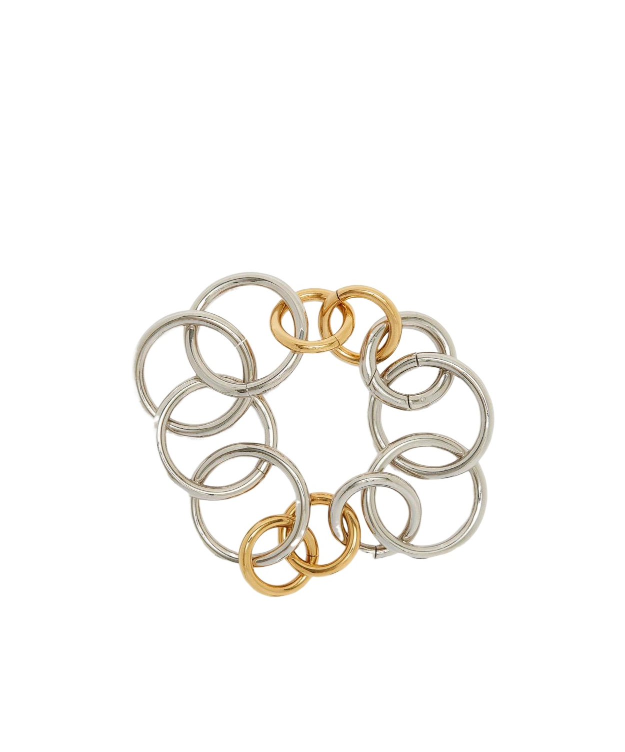 Jil Sander Interlocking Chain Bracelet In Yellow