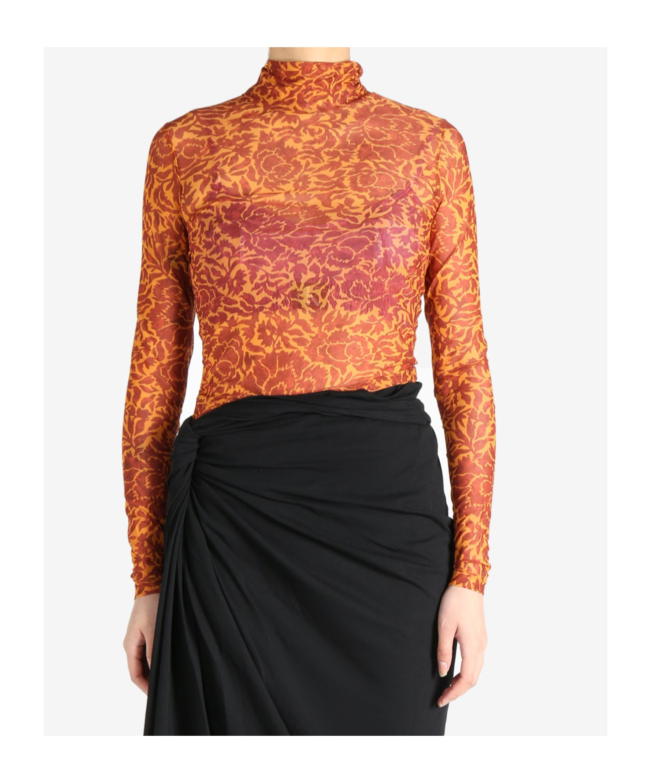 Dries Van Noten High-necked T-shirt In Black